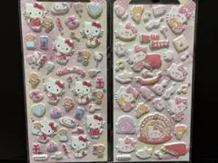 期間限定お値引き　ハローキティぷっくりシール2シートセット