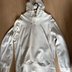 UNIQLO ホワイト フード付きパーカー Lサイズ