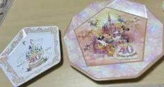 ディズニーランド　40周年　スーベニアプレート 2枚組