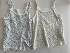 花柄キャミソール2枚セット 100cm