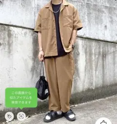 RAGEBLUE シャリテックリネンタッチオープンカラーシャツ