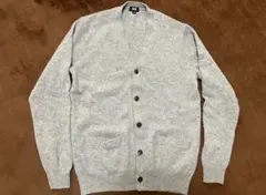 【美品】UNIQLO ラムVネックカーディガン グレー　ニット