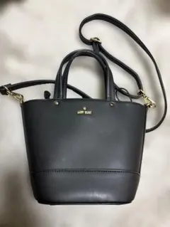 MARY QUANTブラック ショルダーバッグ