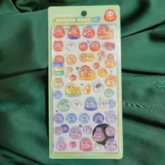ボンボンドロップシール　和柄　だるま