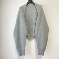 AP STUDIO ニット カーディガン ボレロ グレー 長袖 指抜き