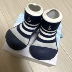 Attipas アティパス　ソックスシューズ　Lサイズ(12.5cm)ボーダー