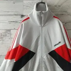 人気カラー☆アディダス 刺繍ロゴ マルチカラー トラックジャケット L