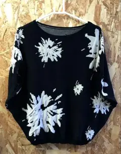 265 antiqua/patterntorso 花柄 モノトーン カットソーのサムネイル