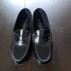 HARUTA ブラックレザー ローファー　22cm