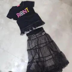 RONI フリル付きTシャツとjenni love スカートセット