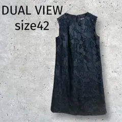 DUAL VIEW ノースリーブ ひざ丈ワンピース 2026年最新】DUAL VIEW レディース ノースリーブひざ丈ワンピースの