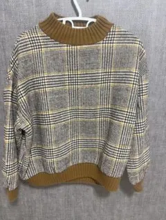 SPRAY 薄手ニット　チェック