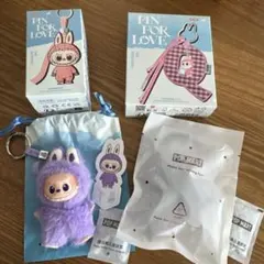 ラブブイニシャルPIN FOR LOVE &ペンダントT 2個セット