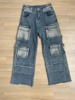 00s archive gimmick wide cargo pants y2k - メルカリ