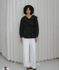 新品】OHGA Airy ブラウス FREE size タグ付き♡ - メルカリ
