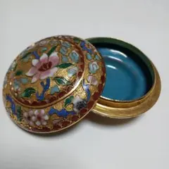 花模様の七宝焼香合 蓋付き 花模様の七宝焼香合 蓋付き 花模様の七宝焼香合 蓋付き - メルカリ