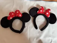 ミニーマウス カチューシャ 東京ディズニーリゾート 2個セット 子供用 大人用