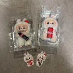ポップマート ぬいぐるみ コカコーラ コラボ LABUBU 2体セット