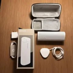 Sonos Roam 2 ホワイト 純正ワイヤレス充電器・ケース付き - メルカリ