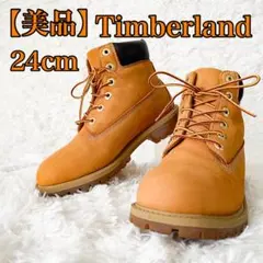 【美品】 Timberland イエロー ブーツ 厚底 プレミアム 6インチ