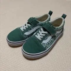 Vans 緑色 スニーカー ベルクロストラップ　19cm