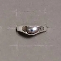 シルバーSilver925オープンリング 滑らかな曲線　約14号　　　O
