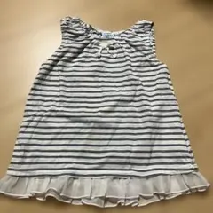 ストライプ ノースリーブ タンクトップ 90cm