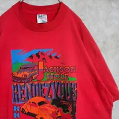 90s USA製 ONEITA クラシックカー アメリカ古着 Tシャツ 2XL