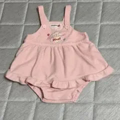 ミキハウス フリル付きロンパース 70 ピンク