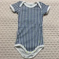 美品　プチバトー　ロンパース ボディ肌着　半袖　6m 67cm