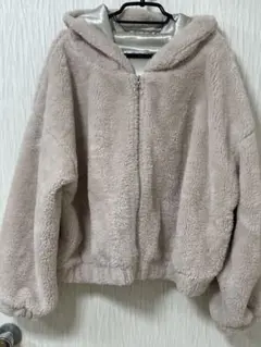 フーディーフェイクファージャケット　Lサイズ　美品