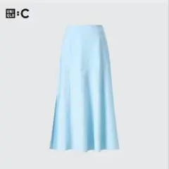 未使用UNIQLO ユニクロ マーメイドスカート ブルー L ロングスカート