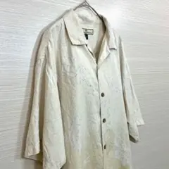 Tommy Bahama トミーバハマ シルク アロハシャツ M パームツリーのサムネイル