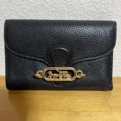 COACH コーチ　折り財布　三つ折り財布　ブラック　88099