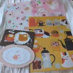 夏目友人帳ニャンコ先生一番くじクリアファイル、ブックカバー、メッセージカード