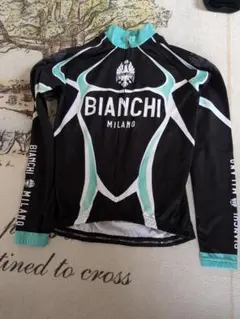 BIANCHI MILANO サイクルジャージ 長袖 ブラック Mサイズのサムネイル