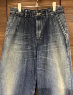 graphpaper selvage denim two tuck pants