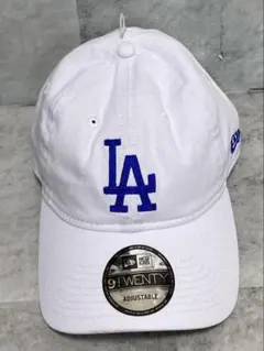 ニューエラ 9TWENTY ドジャース ホワイト キャップ　LA アジャスター