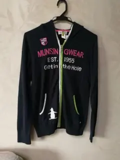 Munsingwear レディース ジップアップパーカー ネイビー