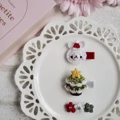 ୨୧ヘアクリップセットK-17୨୧ベビークリップ⑅﻿ベビー&キッズ⑅﻿Xmas⑅
