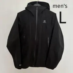 SALOMON GTXマウンテンパーカー 黒色 - メルカリ