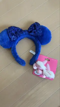 ディズニー ミニーカチューシャセット売り