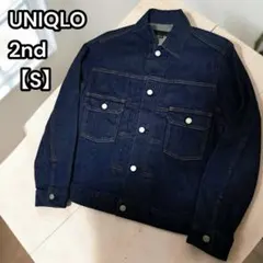 良品★UNIQLO【デニムジャケット】2ndタイプ 507XXモデル S 濃紺