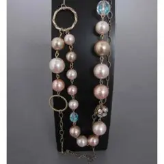 PlusVendome プラスヴァンドーム 青山★パール調★ピンク★ネックレス