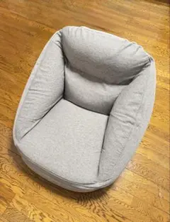 空気でできたソファ　無印良品　グレー