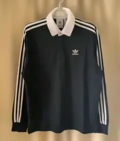 adidas アディカラーラグビーポロシャツ ブラック Мのサムネイル