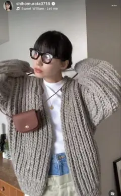 CASA FLINE ローゲージハンドニットカーディガン