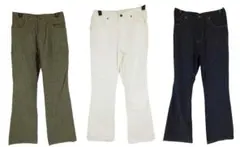 SS1776■ 新品 ブーツカットデニムパンツ 3枚組 Mサイズ
