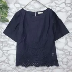 BALLSEY ネイビー 半袖トップス 38 刺繍のサムネイル