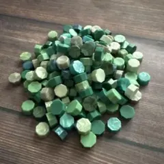 シーリングスタンプ⭐︎シーリングワックス　グリーン系ランダム180粒